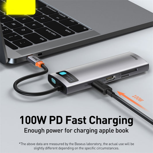 USB-C Docking Station — 4K HDMI, USB 3.0, SD & Ethernet Hub
