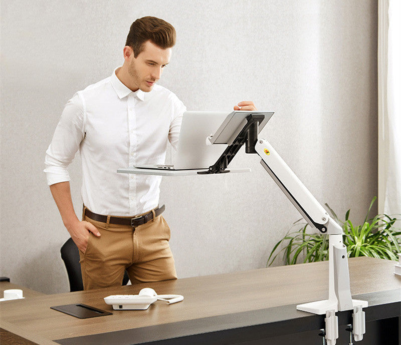 Gas Spring Monitor Arm — Single Screen, Full Tilt & Swivel