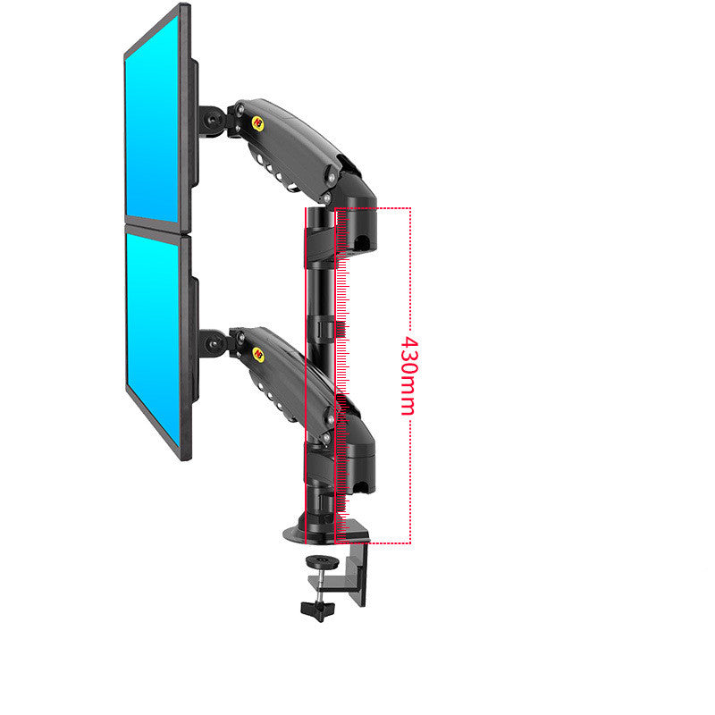 Gas Spring Monitor Arm — Single Screen, Full Tilt & Swivel