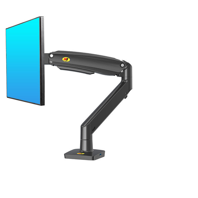 Gas Spring Monitor Arm — Single Screen, Full Tilt & Swivel