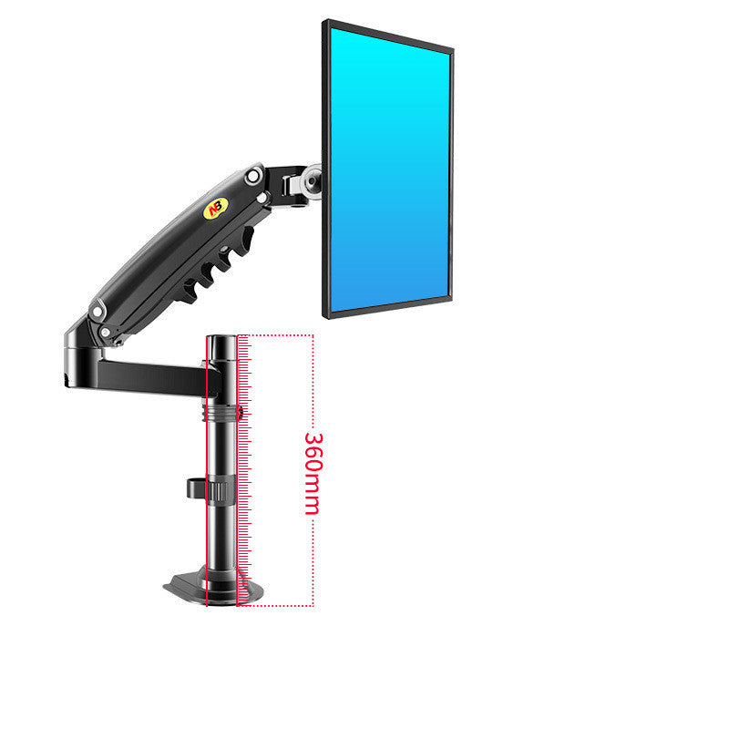 Gas Spring Monitor Arm — Single Screen, Full Tilt & Swivel