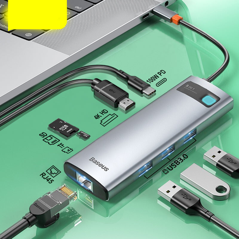 USB-C Docking Station — 4K HDMI, USB 3.0, SD & Ethernet Hub