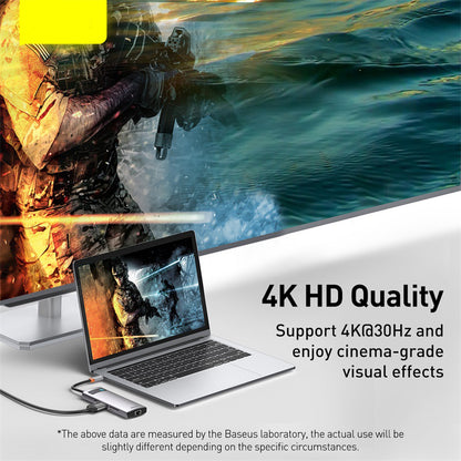 USB-C Docking Station — 4K HDMI, USB 3.0, SD & Ethernet Hub