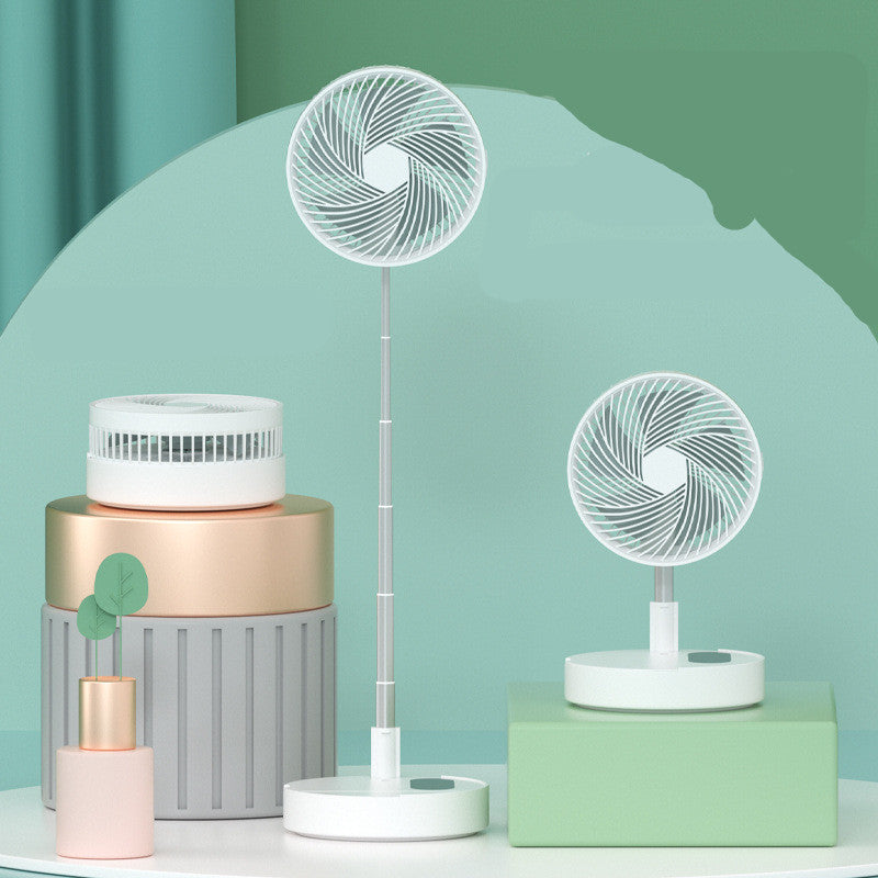 Mini Portable Desk Fan — Rechargeable, Foldable & Quiet
