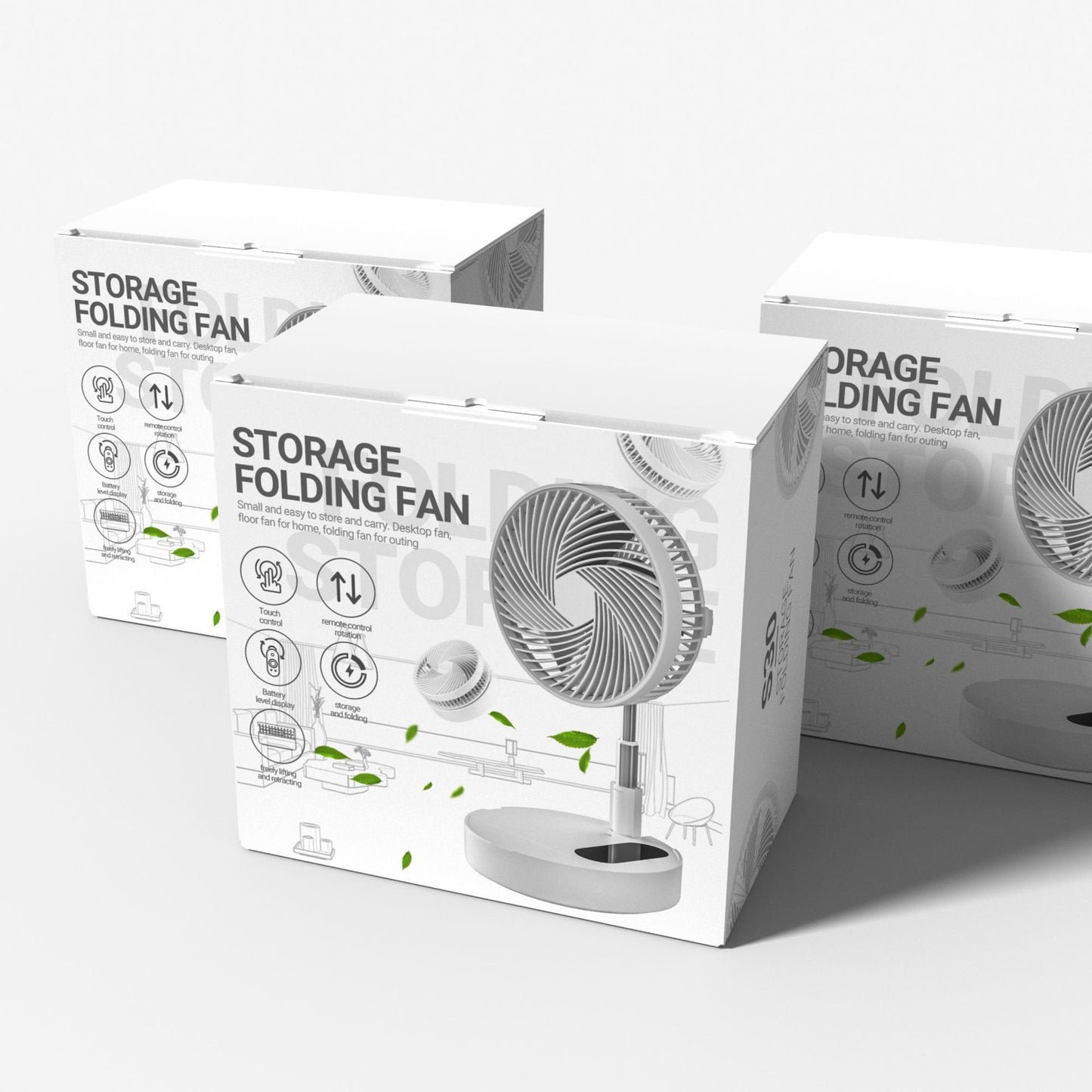 Mini Portable Desk Fan — Rechargeable, Foldable & Quiet