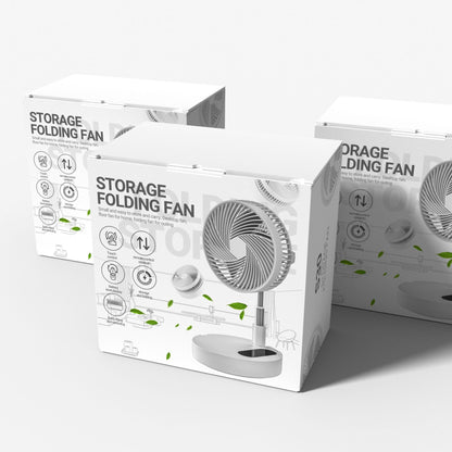 Mini Portable Desk Fan — Rechargeable, Foldable & Quiet