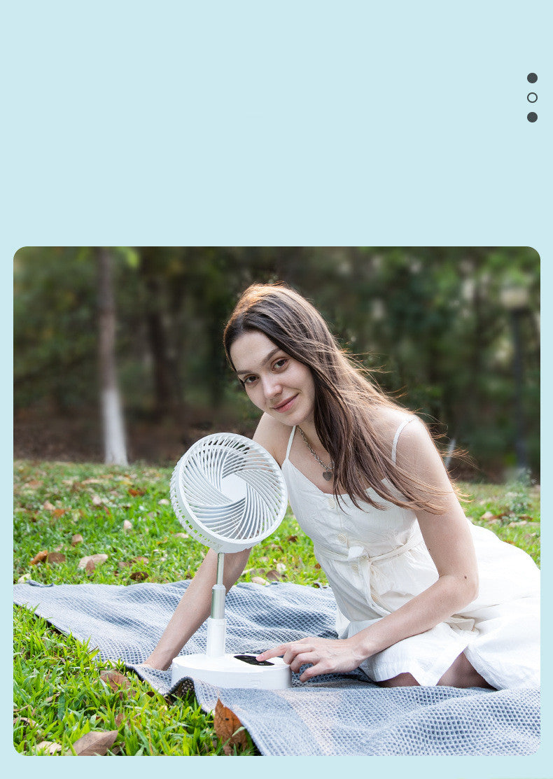 Mini Portable Desk Fan — Rechargeable, Foldable & Quiet