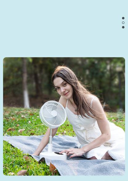 Mini Portable Desk Fan — Rechargeable, Foldable & Quiet