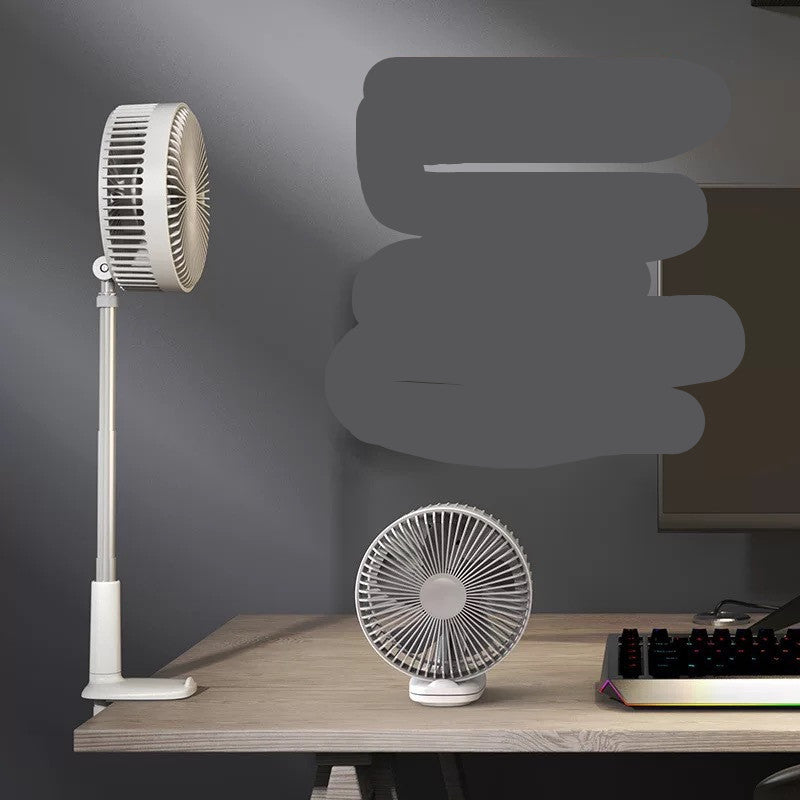 Mini Portable Desk Fan — Rechargeable, Foldable & Quiet