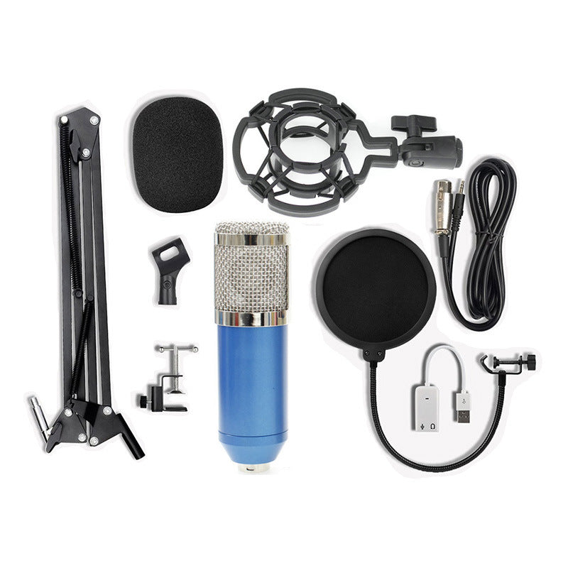 Microphone Boom Arm Stand — Desk Mount with Shock Mount & Pop Filter