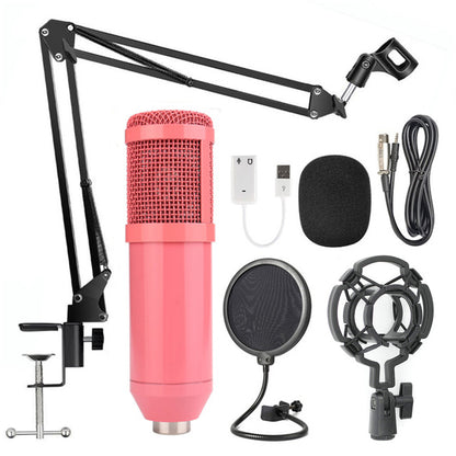 Microphone Boom Arm Stand — Desk Mount with Shock Mount & Pop Filter