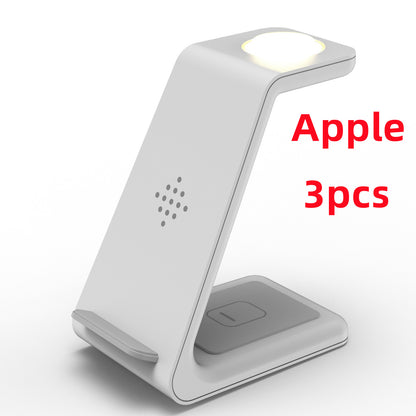 3-in-1 Wireless Charging Station — Phone, Watch & Earbuds
