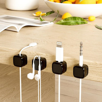 Magnetic Cable Clips — Desk & Wall Cord Organizer