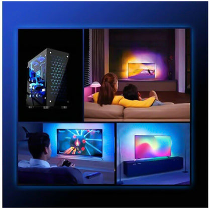 RGB LED Strip Lights — Bluetooth App Control, 16M Colors