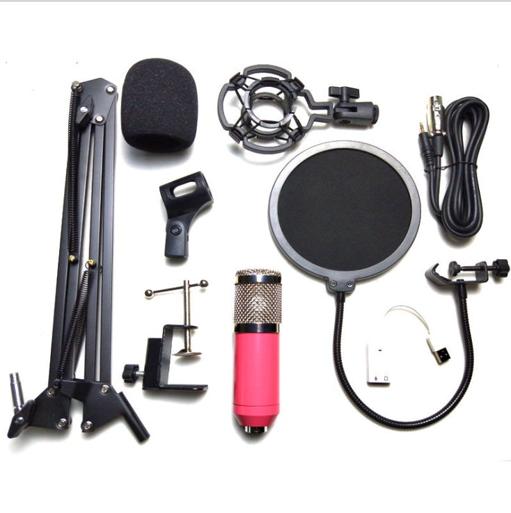 Microphone Boom Arm Stand — Desk Mount with Shock Mount & Pop Filter