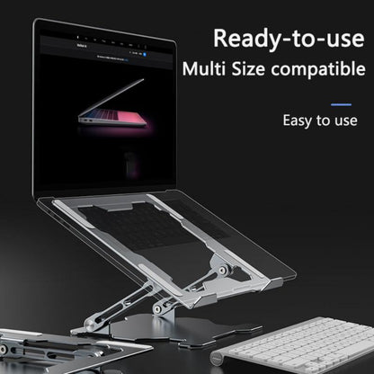Adjustable Aluminum Laptop Stand — Foldable & Portable