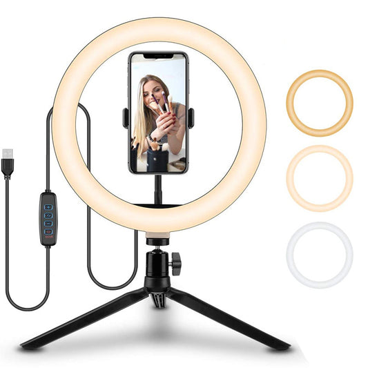 10" Ring Light with Tripod Stand — Streaming & Video Calls