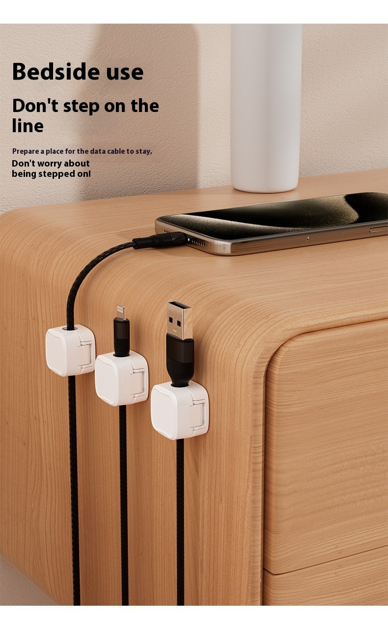 Magnetic Cable Clips — Desk & Wall Cord Organizer