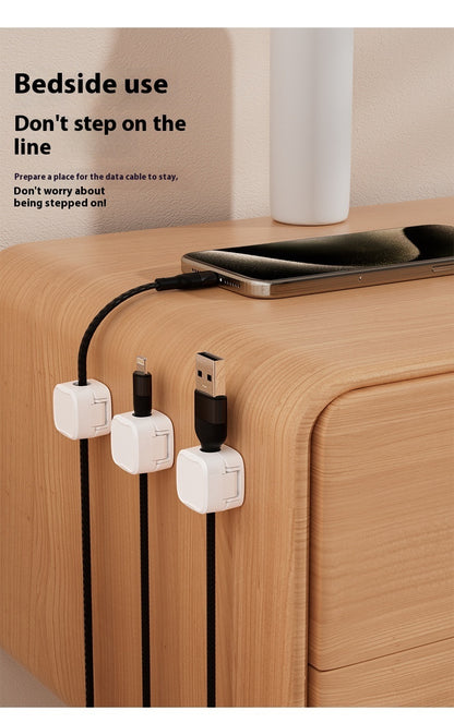 Magnetic Cable Clips — Desk & Wall Cord Organizer