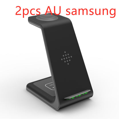 3-in-1 Wireless Charging Station — Phone, Watch & Earbuds