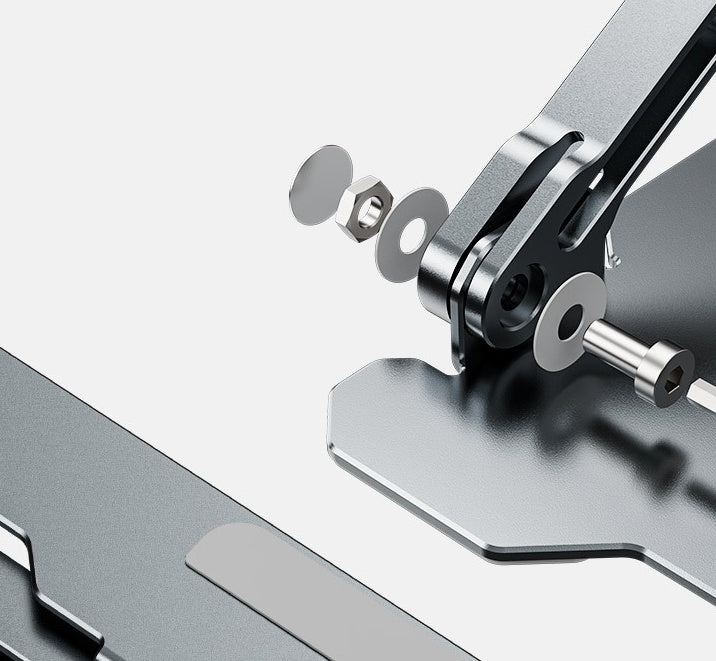 Adjustable Aluminum Laptop Stand — Foldable & Portable