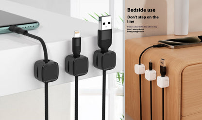 Magnetic Cable Clips — Desk & Wall Cord Organizer