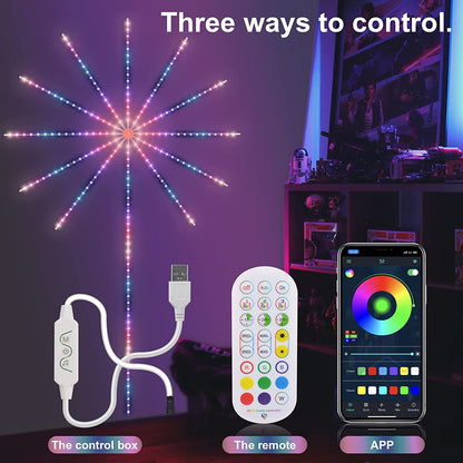 Firework RGB LED Lights — Music Sync, 16M Colors